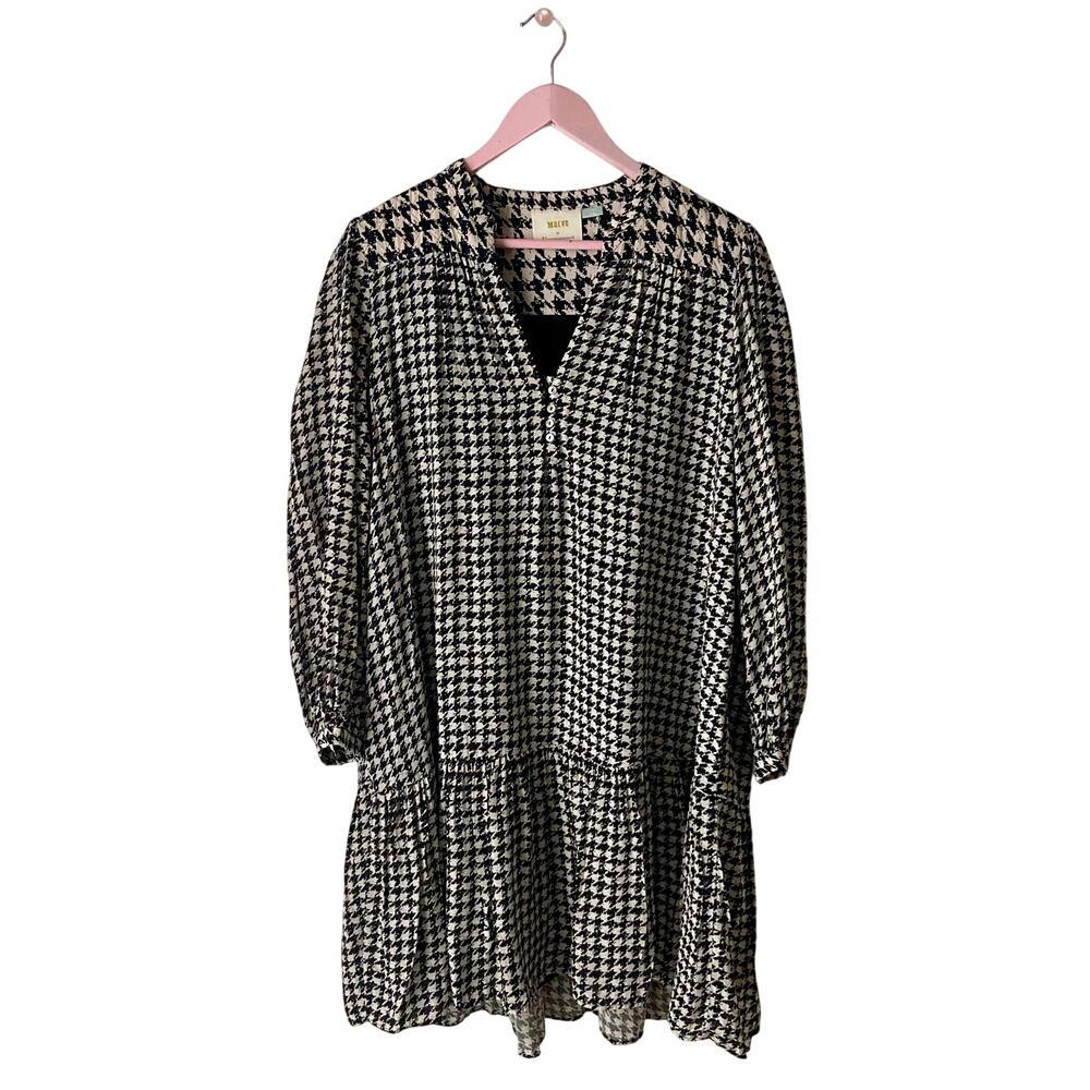 Anthropologie Maeve Houndstooth Dress